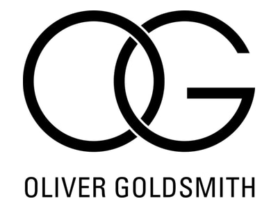 Logo Oliver Goldsmith - icônes britanniques de lunetterie depuis 1926 disponibles chez L'Indice Opticien à Tours